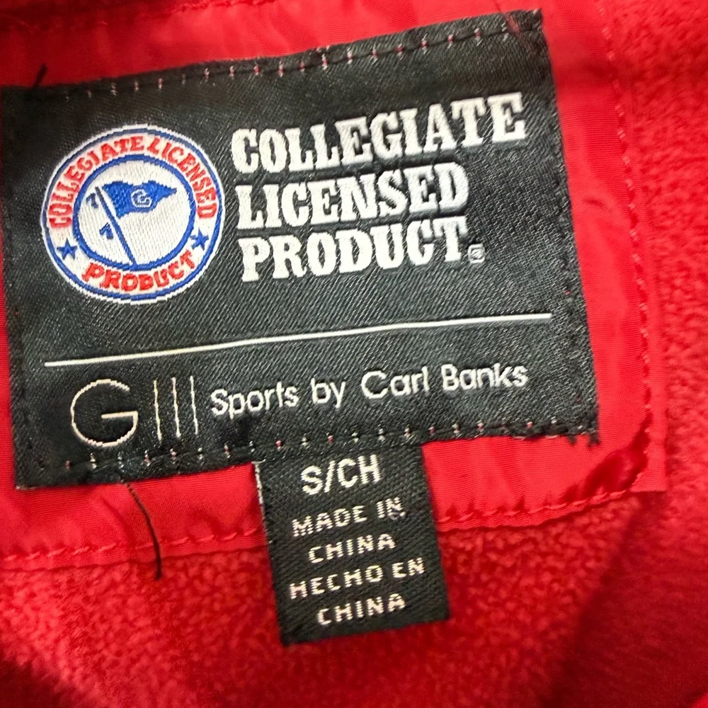 The Ohio State S Zip Up Jacket Fleece Interior OSU Sporty Comfy Big 10 Football